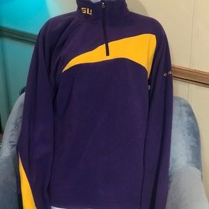 LSU Columbia fleece long sleeve shirt